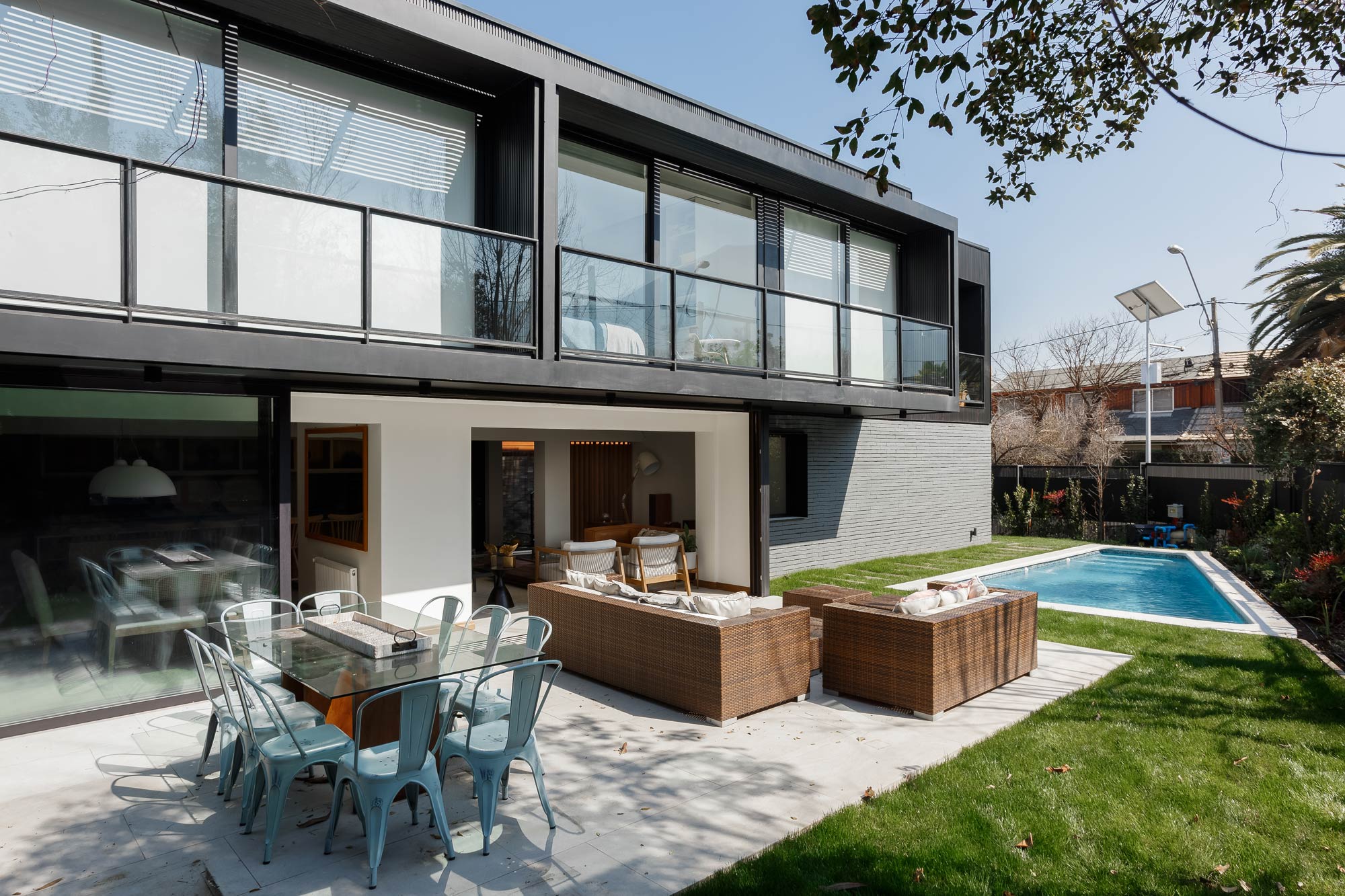 Casa Maya. Patio trasero